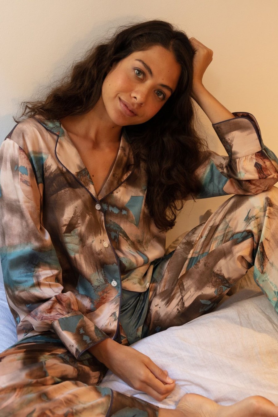 Nightwear Fable & Eve | Soho Abstract Print Pyjama Set Multi