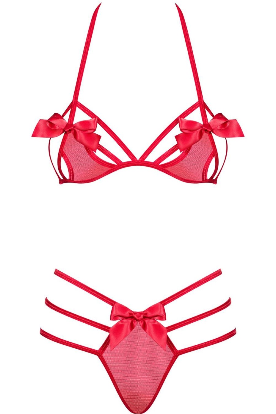 Lingerie Obsessive 2 Piece Sets | Giftella Bra & Thong Red