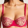 Bras Aubade | Fleur De Passion Half Cup Bra (Uk 30Dd) Amaryllis