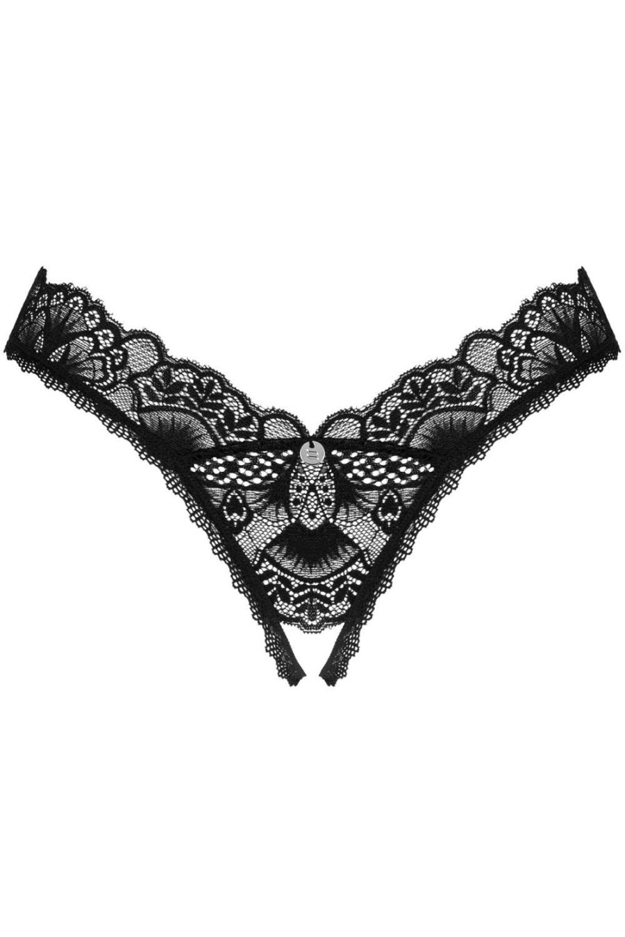 Knickers Obsessive | Donna Dream Crotchless Thong Black