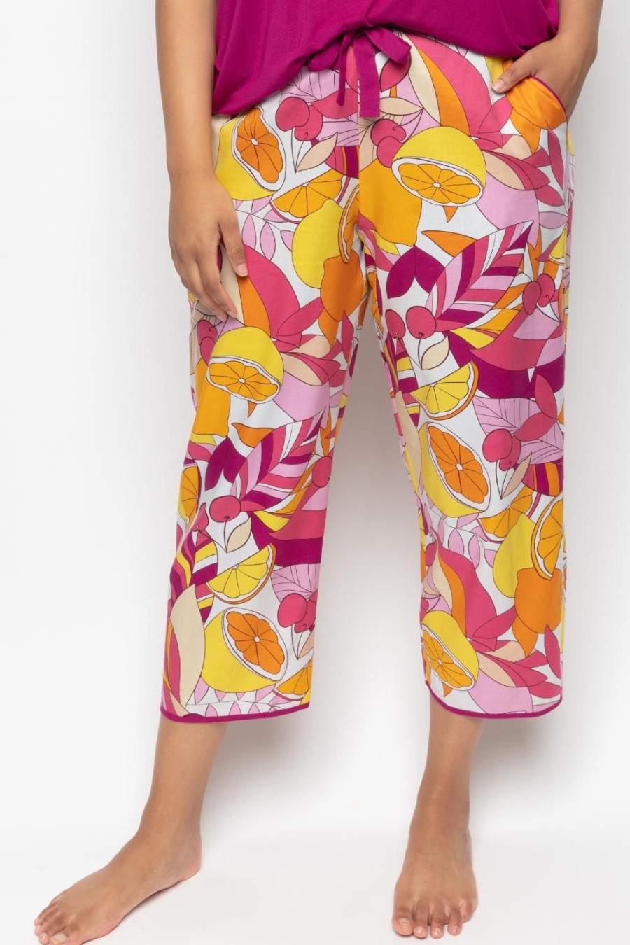 Nightwear Cyberjammies | Emmi Fruit Print Cropped Pyjama Pants Multi