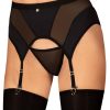 Lingerie Obsessive Suspender Belts | Chic Amoria Suspender Belt Black