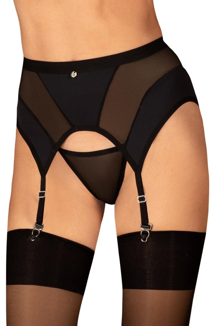 Lingerie Obsessive Suspender Belts | Chic Amoria Suspender Belt Black