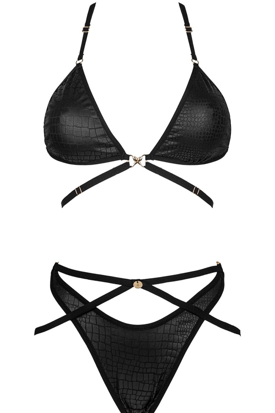 Lingerie Obsessive Lingerie Sets | Cobra Nive Bra & Brief Black