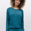 Nightwear Cyberjammies | Maple Long Sleeve Slouch Jersey Top Teal