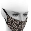 Accessories FiORE Masks & Blindfolds | Leopard Print Reusable Face Mask Black/Nude