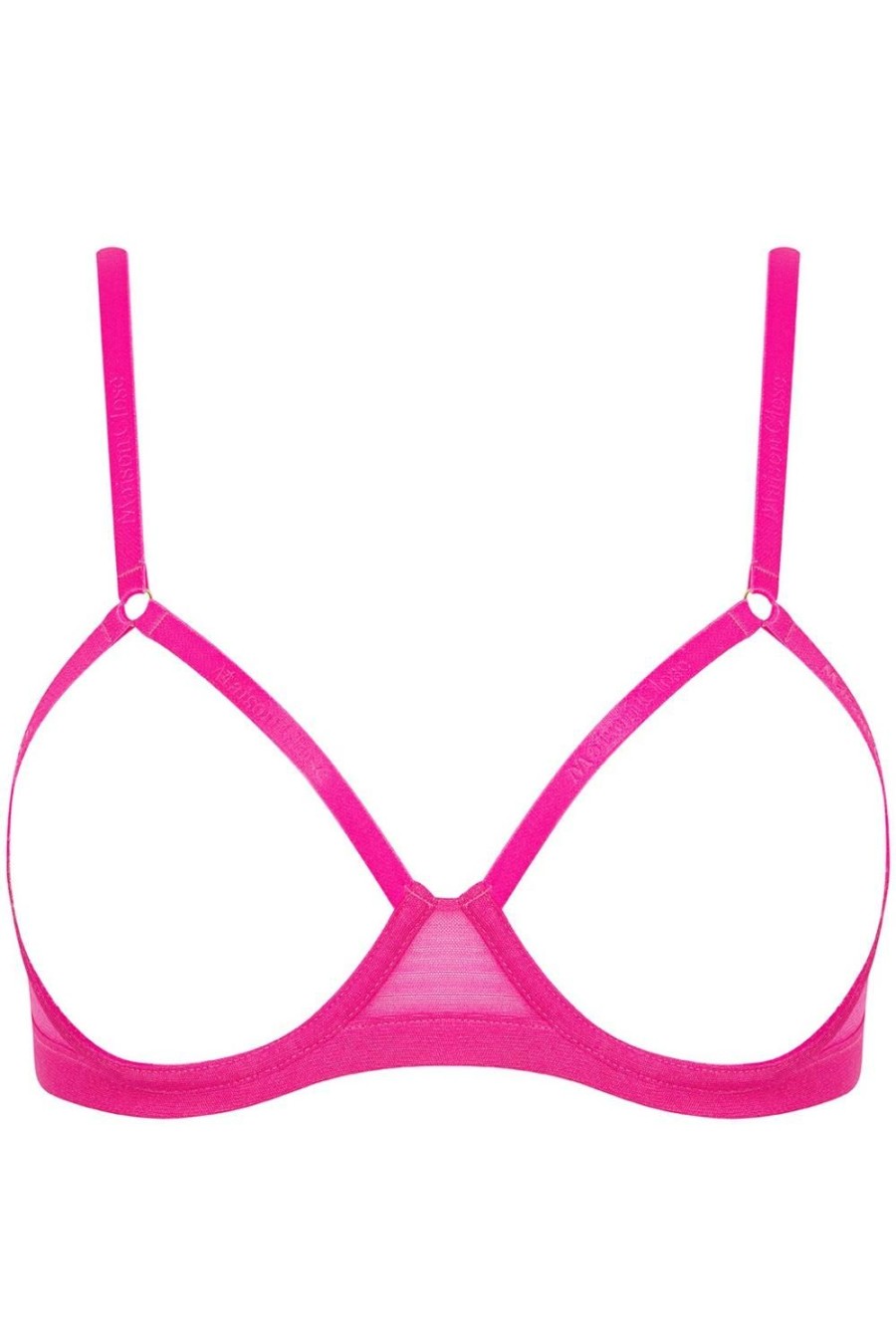 Bras Maison Close | Corps A Corps Open Underwired Bra Neon Pink