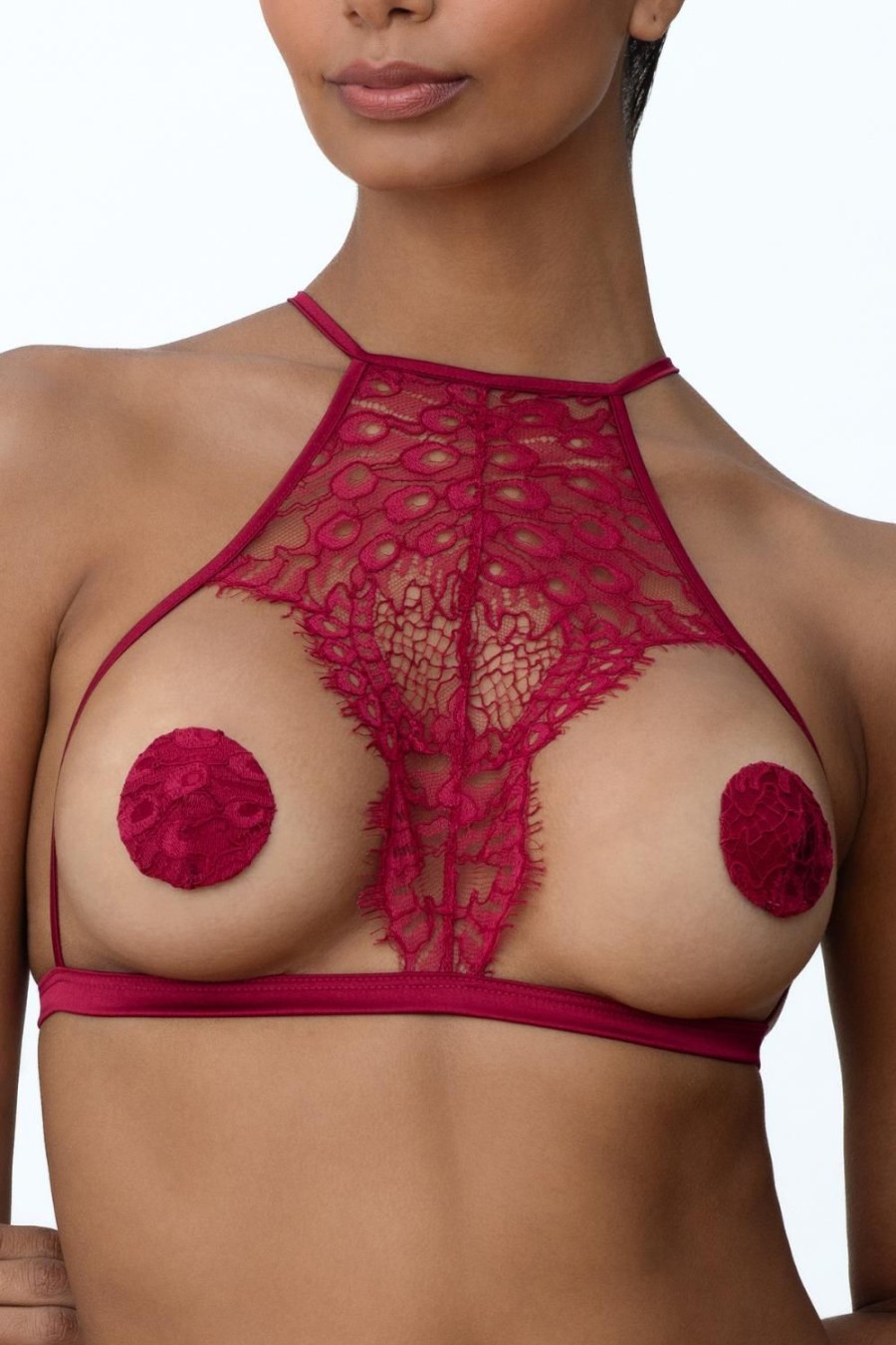 Bras Coco de Mer | Astrantia Open Soft Cup Bra Crimson