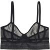 Lingerie Else Sheer Lingerie | Bare Underwired Longline Bra Black