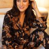 Nightwear Fable & Eve | Brixton Floral Print Pyjama Set Black