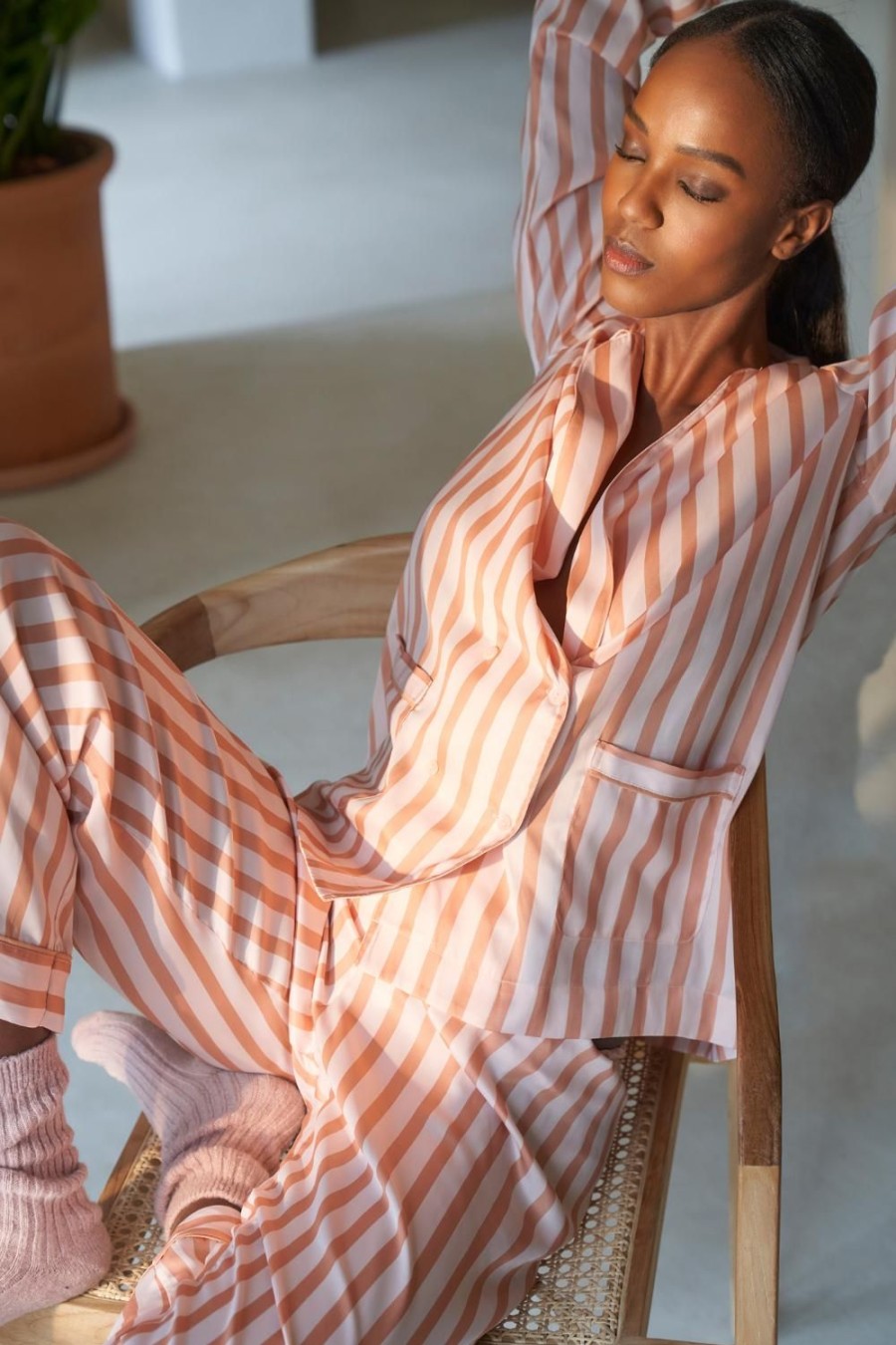 Nightwear Simone Pérèle | Caprice Shirt Peach Nights