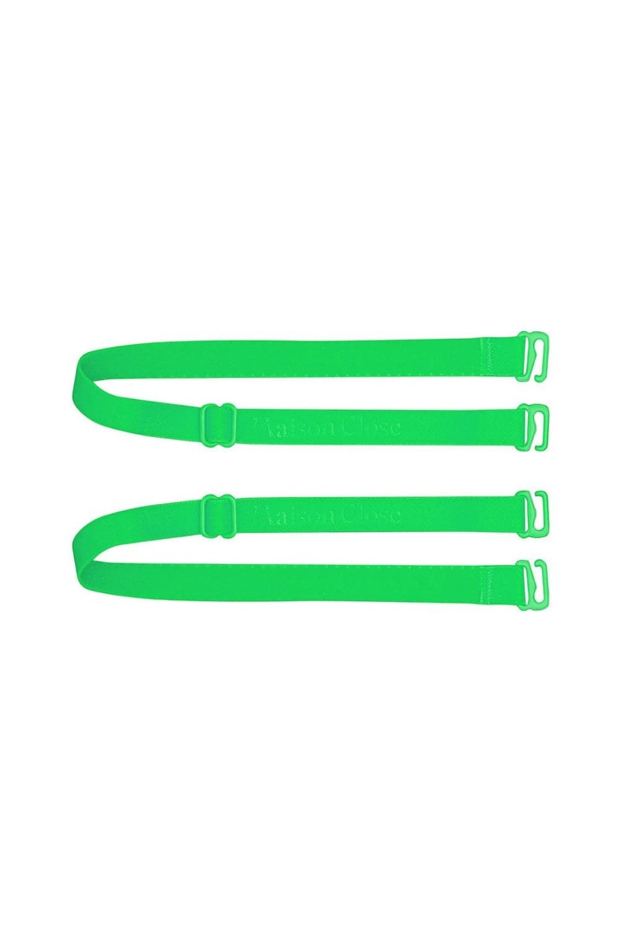 Accessories Maison Close Thong Straps | Signature Green Straps For Thong Neon Green