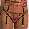 Lingerie Edge o' Beyond Waist Cinchers | Charlotte En Rouge Brilliant Waspie Red Rose