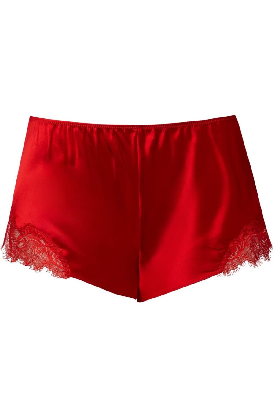 Nightwear Sainted Sisters | Scarlett Silk French Knicker, Size S (Uk 10) Scarlet Red