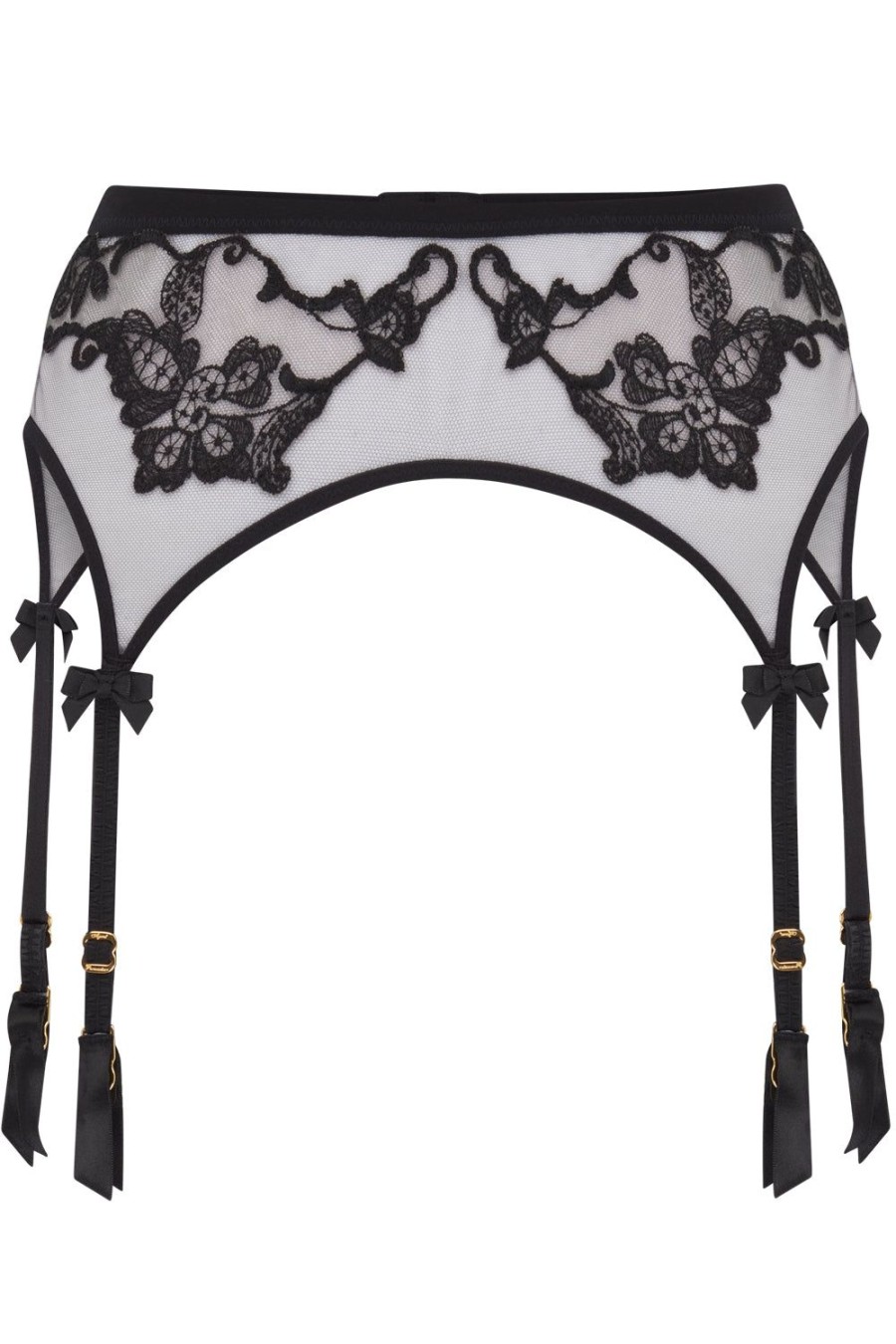 Lingerie Agent Provocateur Suspender Belts | Mirabelle Suspender Black