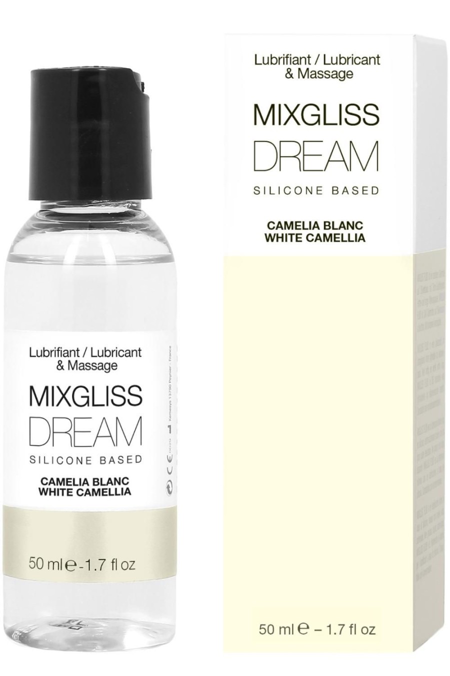 Pleasure MIXGLISS | White Camelia Silicone-Based Lubricant & Massage Fluid 50Ml