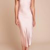 Nightwear Gilda & Pearl | Sophia Silk Midi Slip Pink Champagne