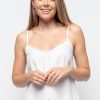 Nightwear Cyberjammies | Saskia Embroidered Camisole White