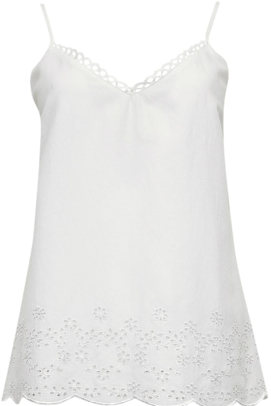 Nightwear Cyberjammies | Saskia Embroidered Camisole White