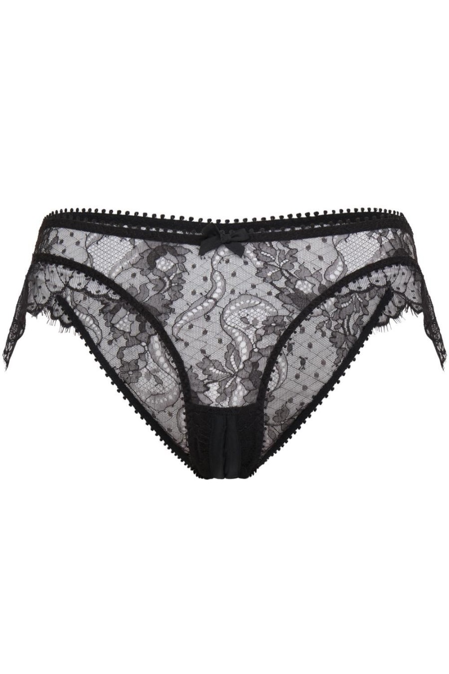 Lingerie Agent Provocateur Ouvert Knickers | Vallentina Ouvert Black