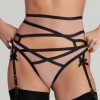 Lingerie Agent Provocateur Suspender Belts | Joan Suspender Mink/Black