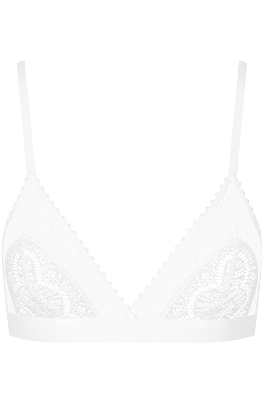 Bras Maison Close | Accroche Coeur Triangle Bra White