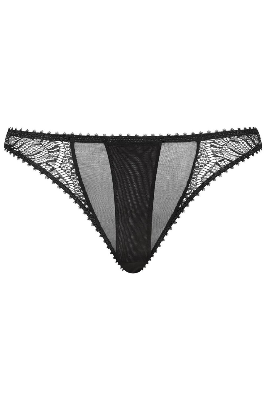 Knickers Maison Close | Accroche Coeur Openable Thong Black