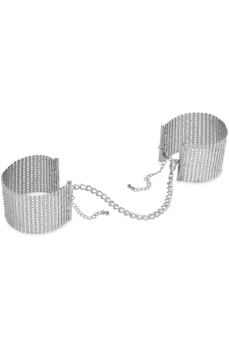 Accessories Bijoux Indiscrets Restraints, Cuffs & Gloves | Desir Metallique Metallic Mesh Cuffs Silver