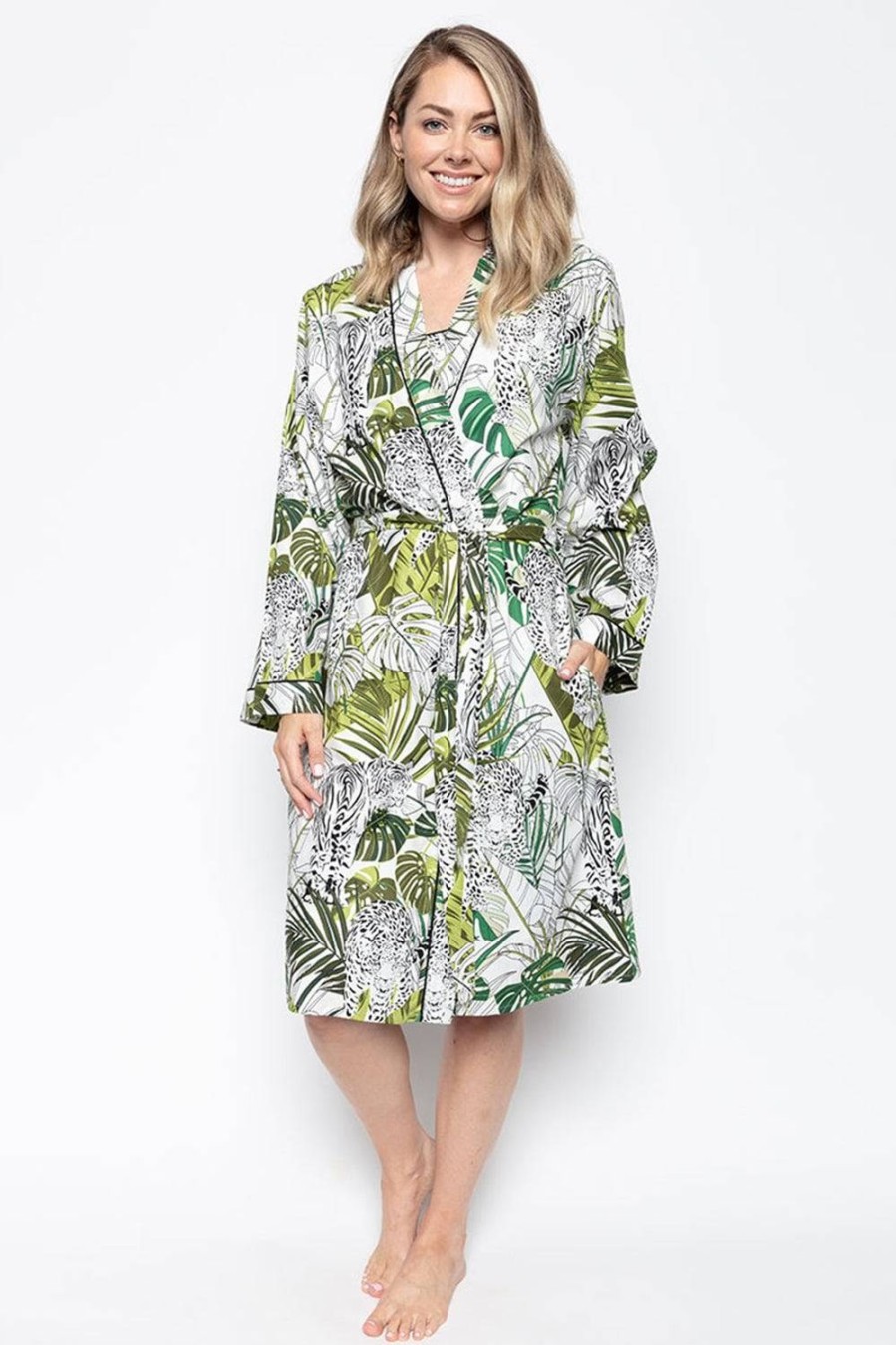 Nightwear Cyberjammies | Tamsin Short Dressing Gown Multi