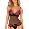 Lingerie Obsessive Lingerie Sets | Rosenty Corset & Thong Black