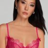 Bras Agent Provocateur | Lorna Lace Plunge Underwired Bra Fuchsia