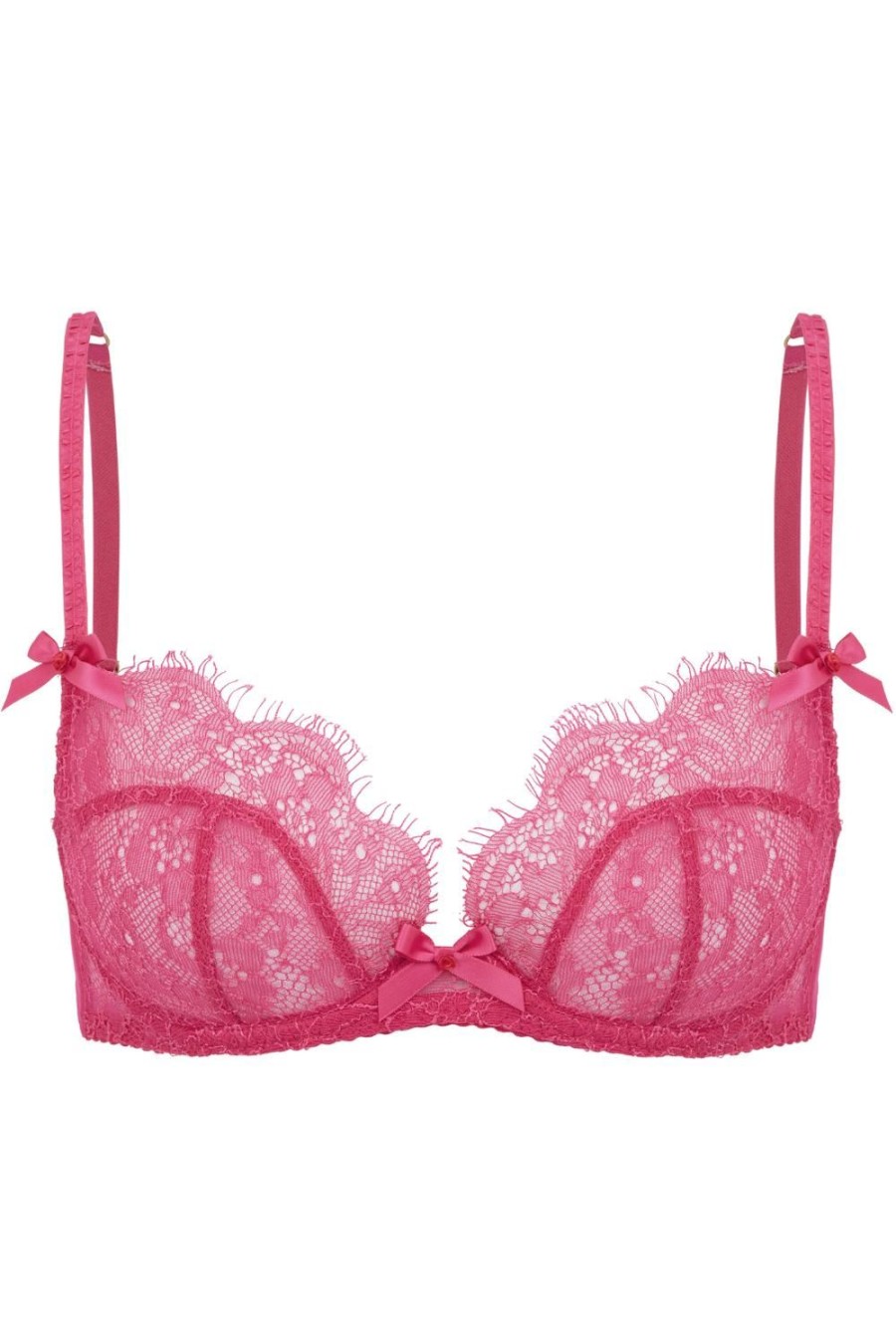 Bras Agent Provocateur | Lorna Lace Plunge Underwired Bra Fuchsia