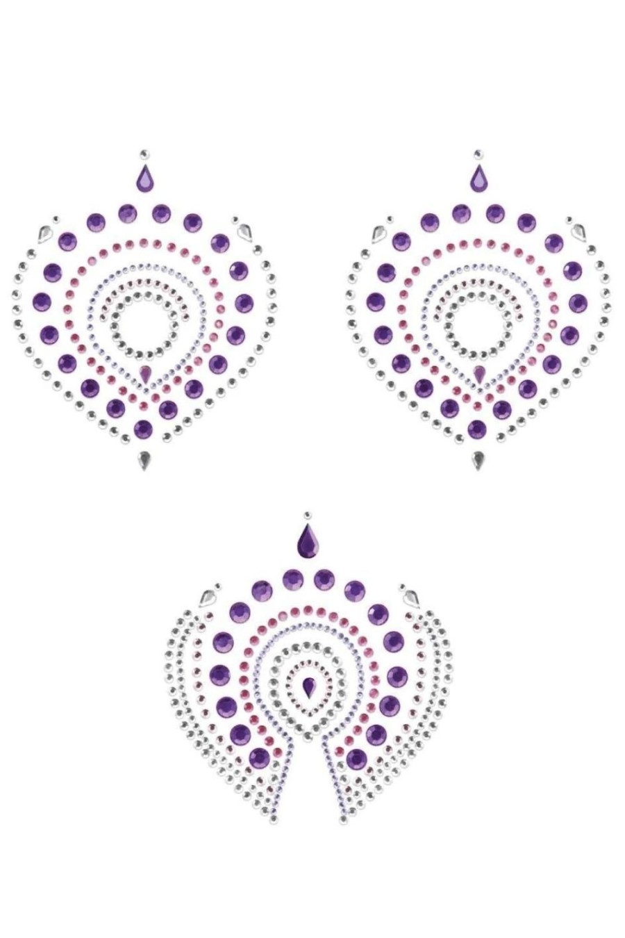 Accessories Bijoux Indiscrets Nipple Covers & Pasties | Flamboyant Rhinestone Body Decorations Violet/Pink