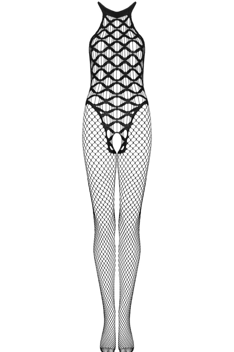 Lingerie Obsessive Crotchless Lingerie | G332 Bodystocking Black