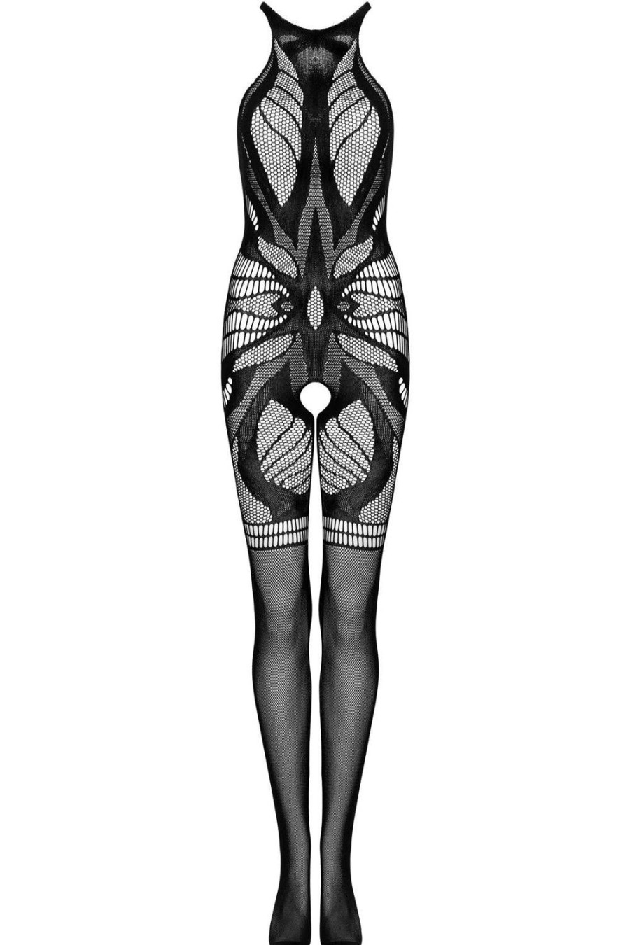 Lingerie Obsessive Crotchless Lingerie | G331 Bodystocking Black