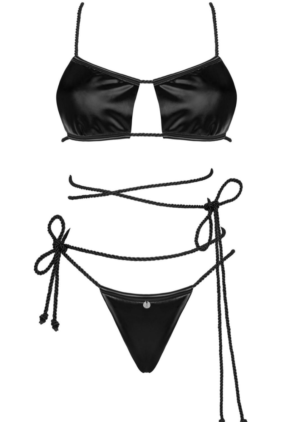 Lingerie Obsessive Lingerie Sets | Cordellis Bra & Thong Black