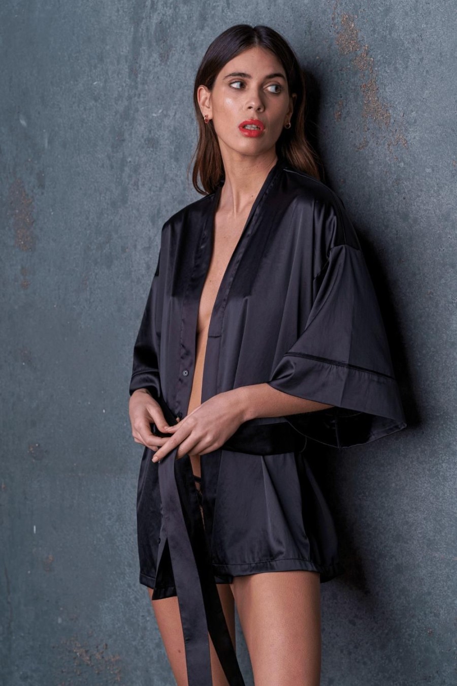 Nightwear Atelier Amour | Nuit A Broadway Shirt Black