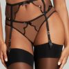 Lingerie Agent Provocateur Suspender Belts | Lorna Party Suspender Black