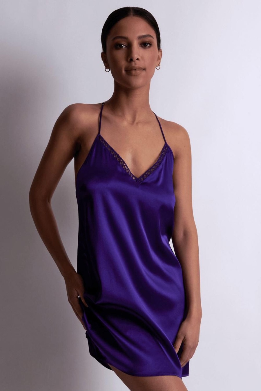 Nightwear Aubade | Silk Desire Nightie Ultraviolet