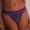 Lingerie Aubade Tangas | Illusion Fauve Tanga Ultraviolet