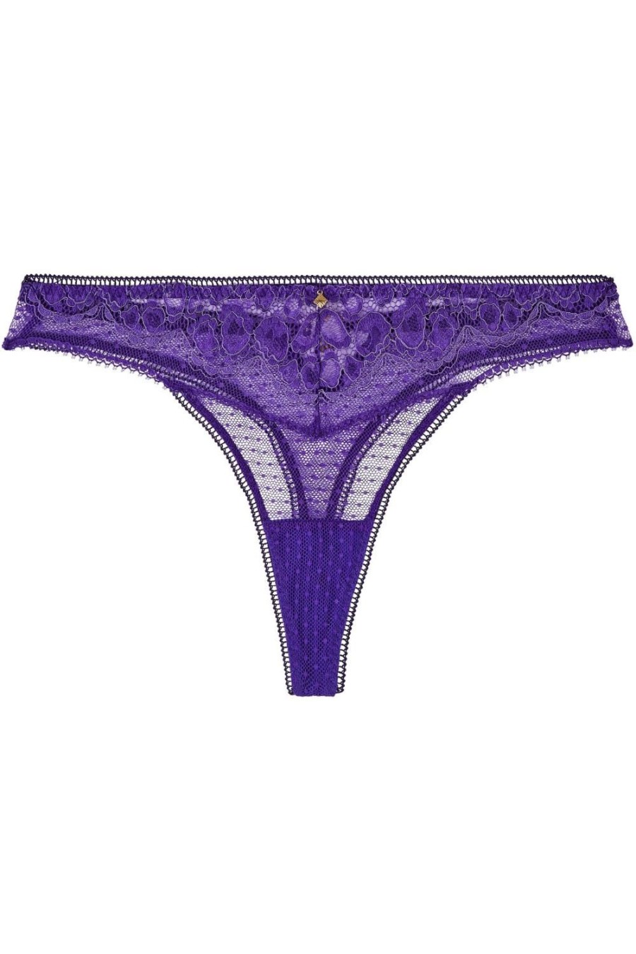 Lingerie Aubade Tangas | Illusion Fauve Tanga Ultraviolet