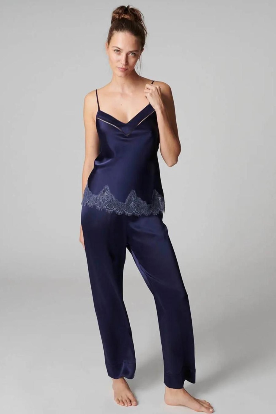 Nightwear Simone Pérèle | Dream Silk Pants Midnight