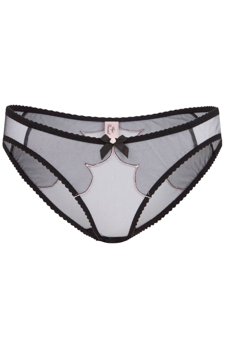 Lingerie Agent Provocateur Sheer Lingerie | Lorna Brief Black/Pink