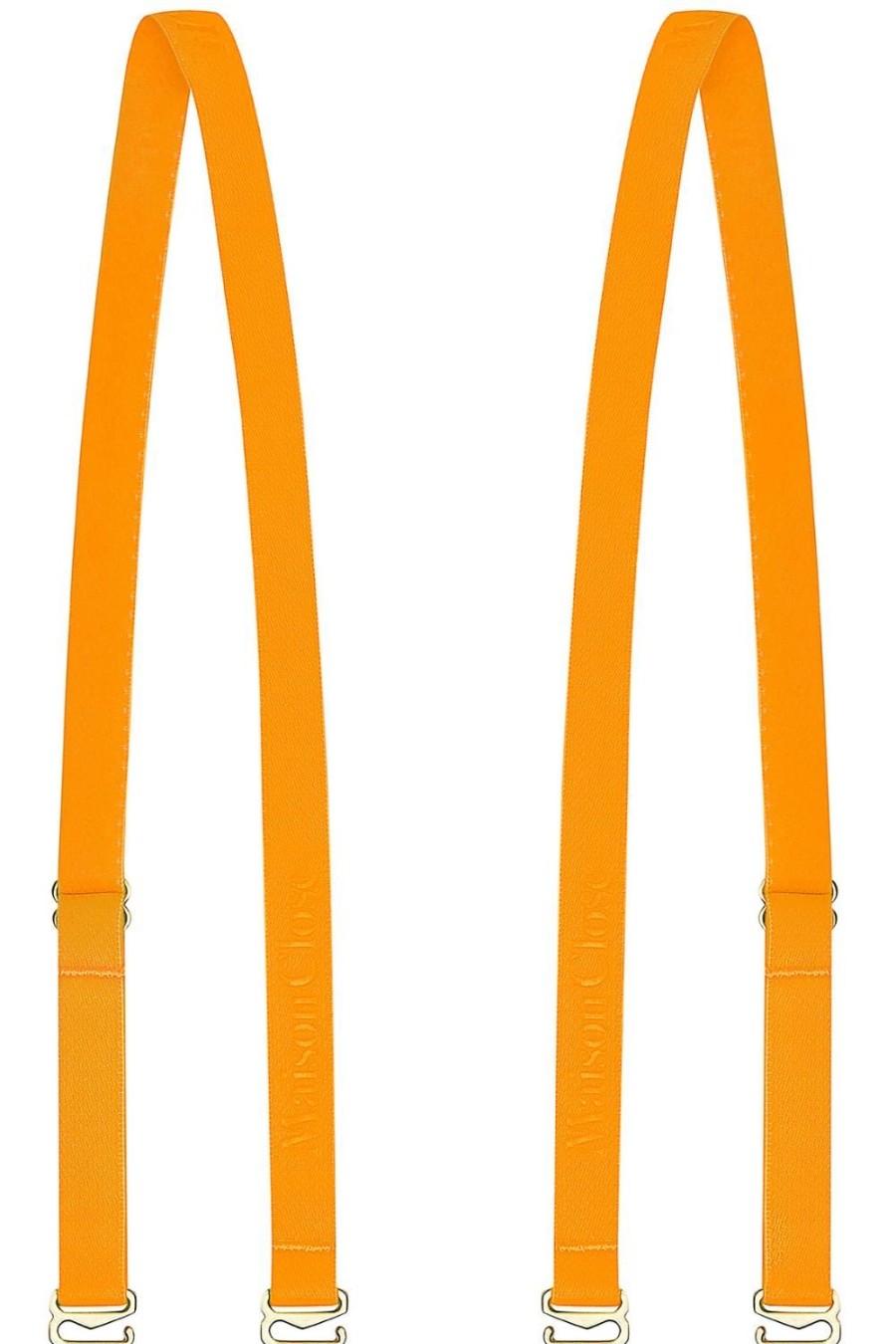 Accessories Maison Close Bra Shoulder Straps | Signature Shoulder Straps Neon Orange