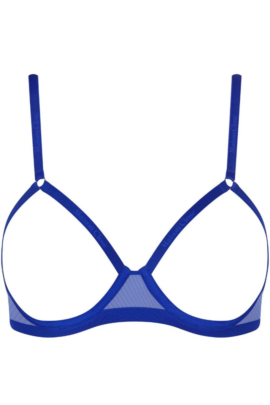 Bras Maison Close | Corps A Corps Open Underwired Bra Neon Blue