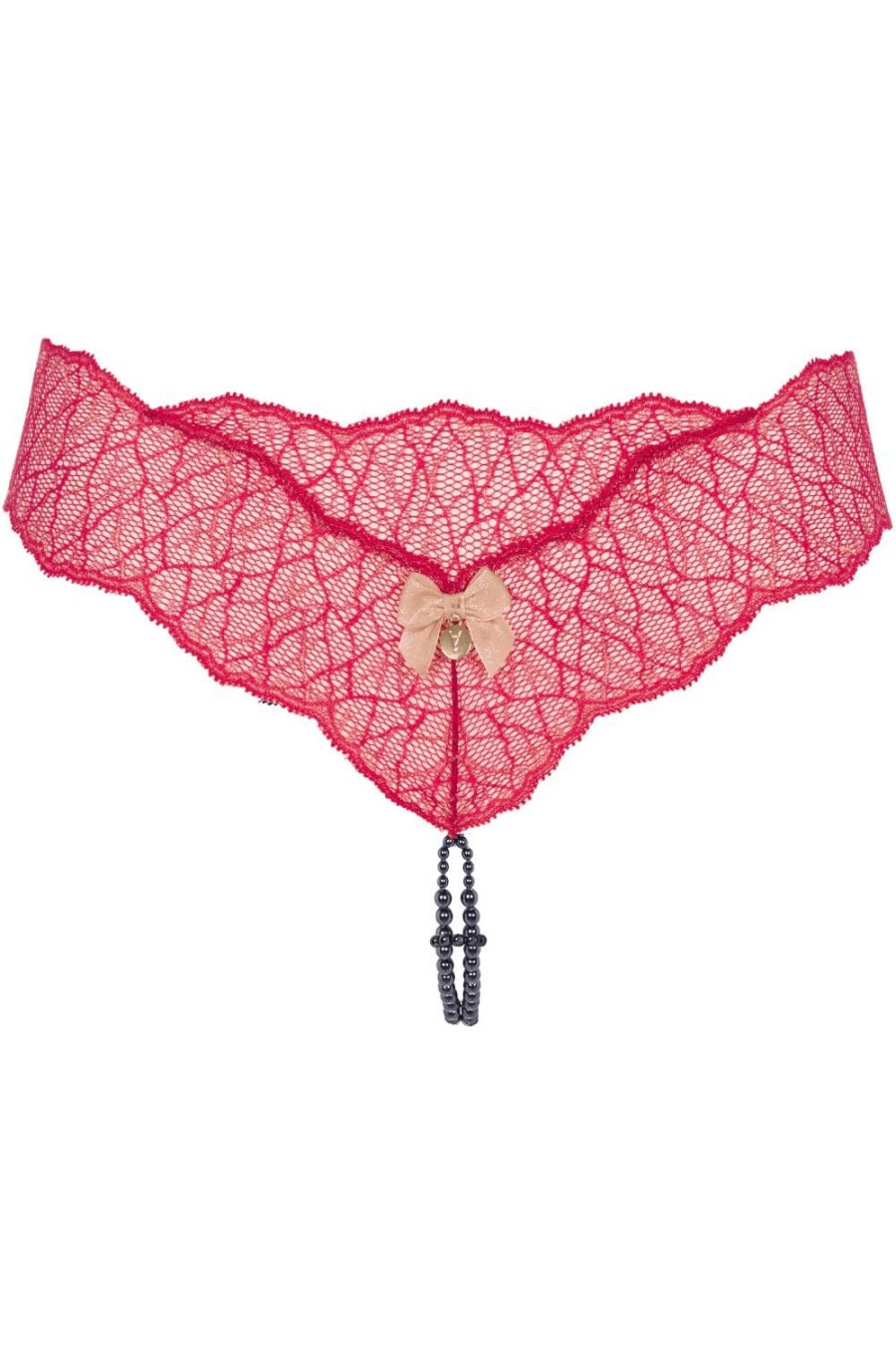 Knickers Bracli | Sydney Dark Double Pearl Thong Red