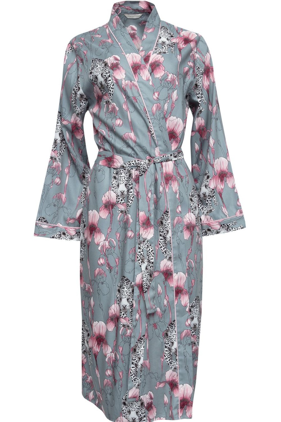 Nightwear Cyberjammies | Jessica Leopard Print Long Dressing Gown Multi