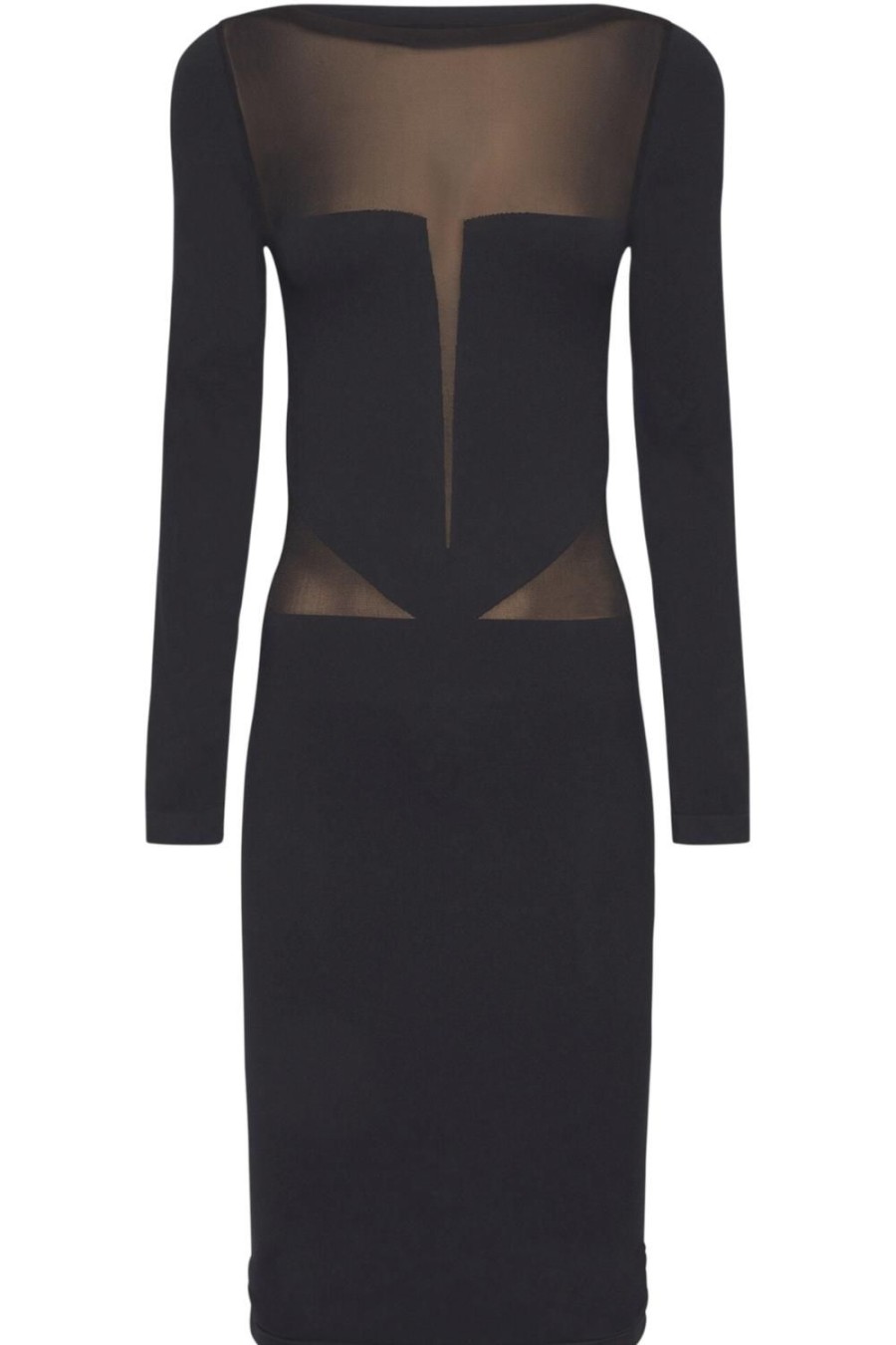 Lingerie Wolford Dresses | Venus Long Sleeve Midi Dress Black