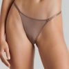 Lingerie Maison Close Sheer Lingerie | Corps A Corps Mini Thong Ginger Snap/Neon Pink