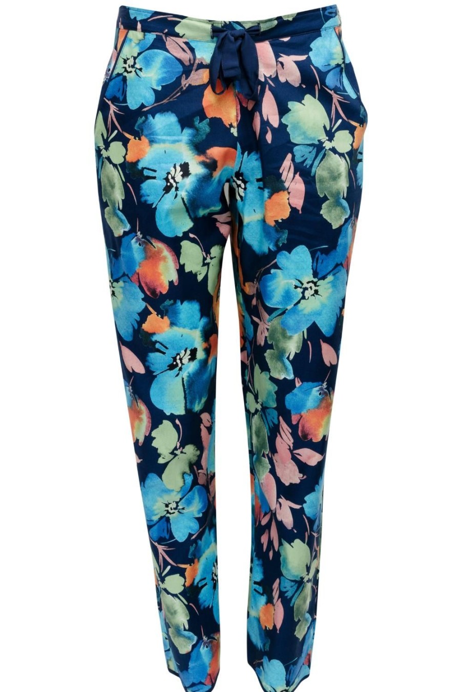 Nightwear Cyberjammies | Bea Floral Print Pyjama Pants Dark Blue Mix